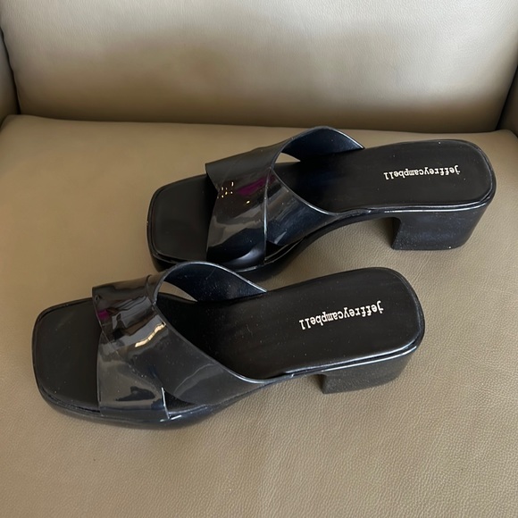 Jeffrey Campbell Shoes Womens Block Low Heel Slides Poshmark